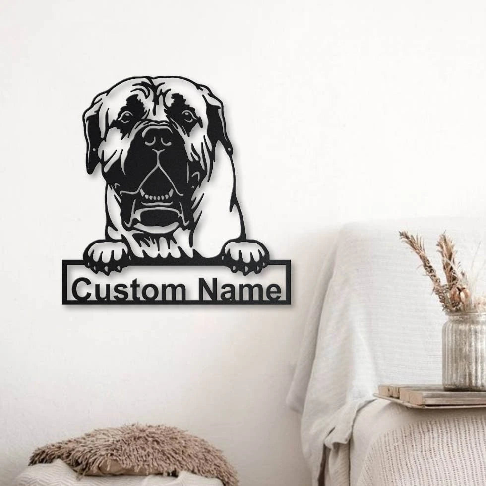 Personalized Boerboel Dog Metal Sign Art, Custom Boerboel Dog Metal Sign, Dog Gift, Birthday Gift, Animal Funny, Laser Cut Metal Signs Custom Gift Ideas