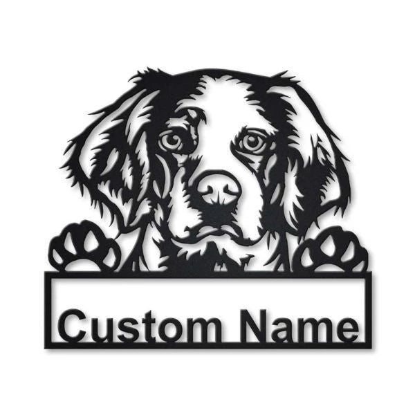 Brittany Spaniel Dog Personalized Metal Wall Decor, Cut Metal Sign, Metal Wall Art, Metal House Sign, Metal Laser Cut Metal Signs Custom Gift Ideas