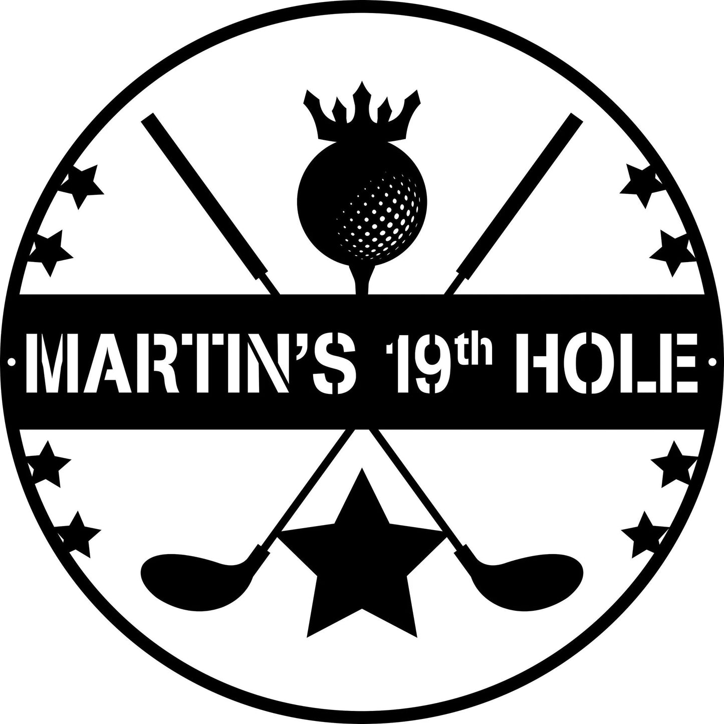 Personalized Golf Sign, Personalized Golf Decor, Golf Wall Art, 19th Hole Sign, Bar Sign, Metal Golf Sign, Golf Gifts For Men, Fathers Day Laser Cut Metal Signs Custom Gift Ideas