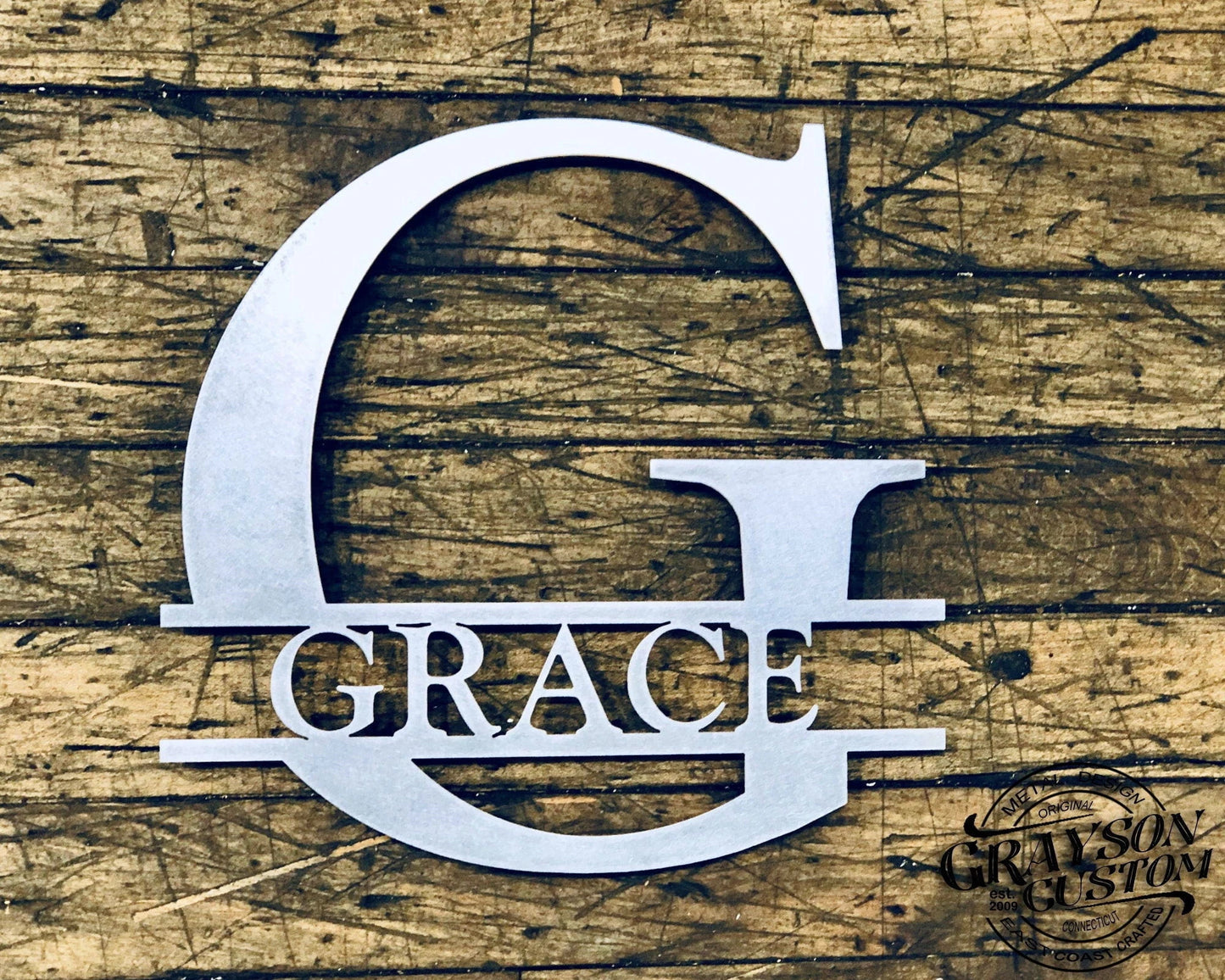 Custom Personalized Monogram Low Roman Name Sign rustic Metal Farmhouse Decor Wedding, Anniversary, Housewarming Gift Metal Wall Art Laser Cut Metal Signs Custom Gift Ideas