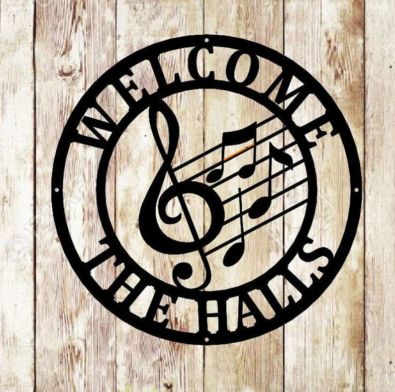 Personalized Music Established Last Name Family Sign, Personalized, Mother's Day Gift, Metal Music Wall Art, Music Gift Laser Cut Metal Signs Custom Gift Ideas