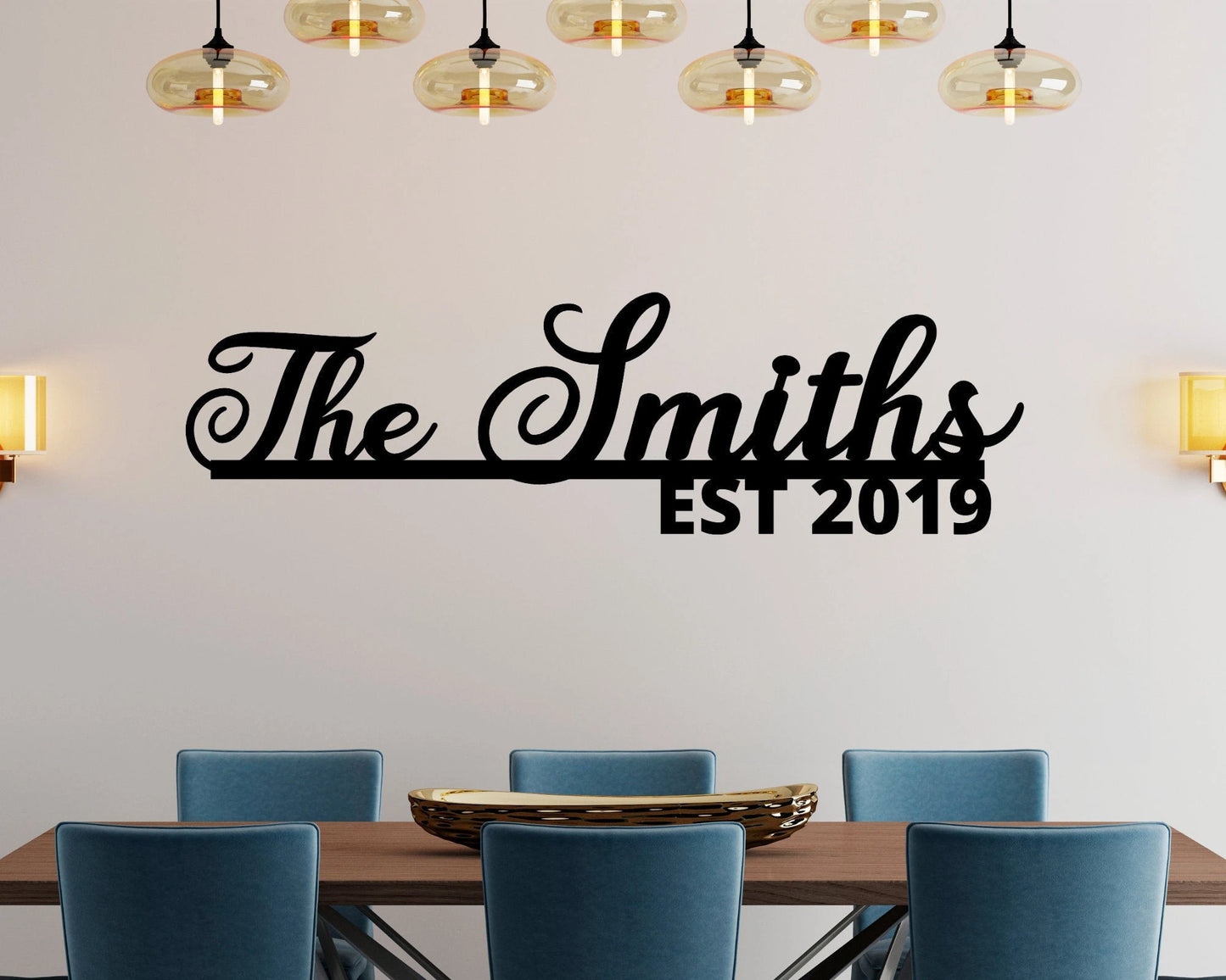 Family Name Sign, Metal Last Name Sign, Personalized Family Name Sign, Personalized Name Sign, Established Last Name Sign, Gift Idea Laser Cut Metal Signs Custom Gift Ideas