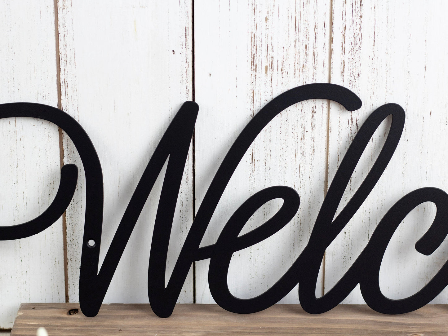 Welcome Sign, Metal Wall Art, Metal Sign, Wall Decor, Welcome, Script, Sign, Wall Hanging, Outdoor Sign, Wall Art Laser Cut Metal Signs Custom Gift Ideas
