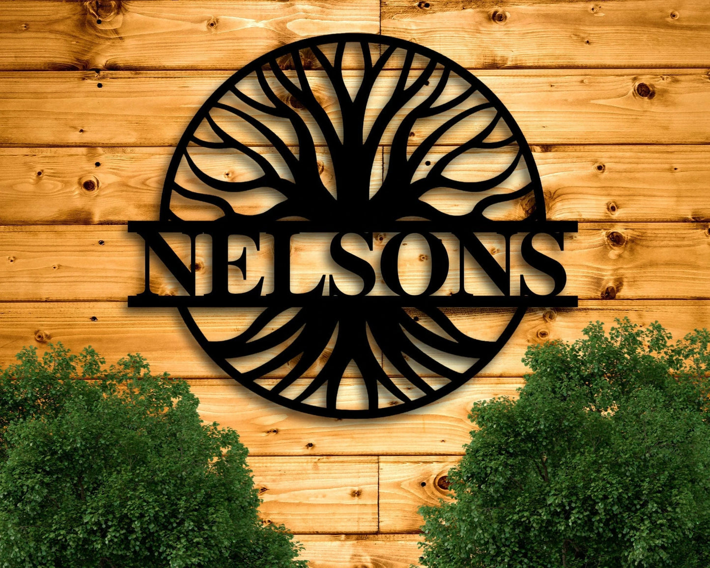 Personalized Metal Sign For Home, Personalized Metal Wall Art, Metal Wall Decor Tree, Metal Name Sign, Last Name Sign,family Name Sign Metal, Laser Cut Metal Signs Custom Gift Ideas