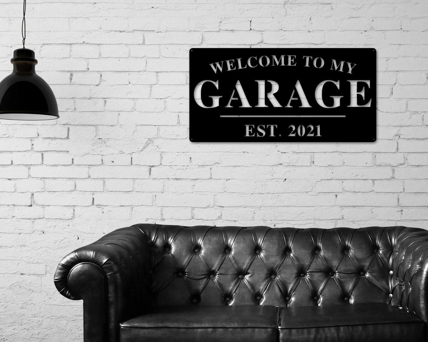 Garage Sign, Garage Decor, Personalized Garage Sign, Gift For Dad, Fathers Day Sign, Welcome To My Garage, Man Cave Metal Sign, Dad Gift Laser Cut Metal Signs Custom Gift Ideas
