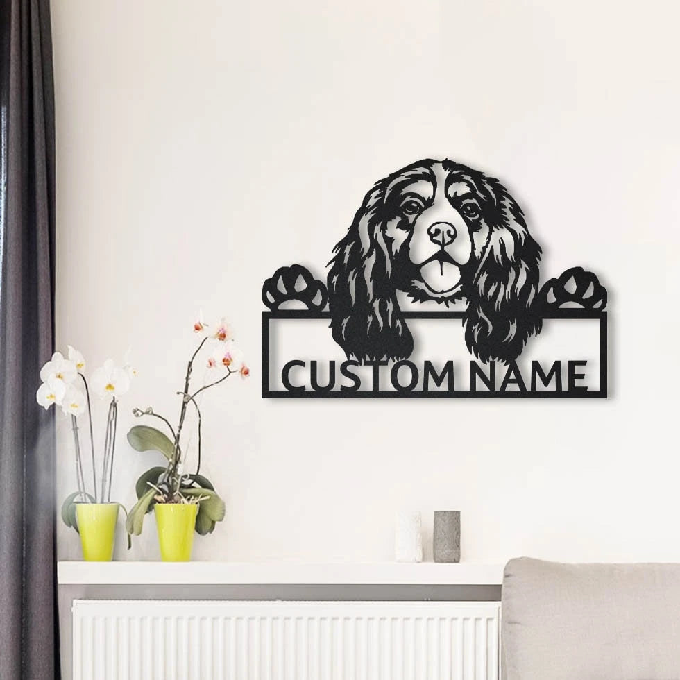 Personalized Cavalier King Charles Dog Metal Sign Art, Custom Cavalier King Charles Metal Sign, Dog Gift, Birthday Gift, Animal Funny, Laser Cut Metal Signs Custom Gift Ideas