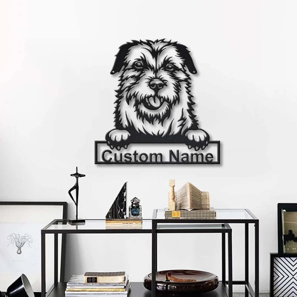 Personalized Border Terrier Dog Metal Sign Art, Custom Border Terrier Dog Metal Sign, Father's Day Gift, Pets Gift, Birthday Gift, Laser Cut Metal Signs Custom Gift Ideas
