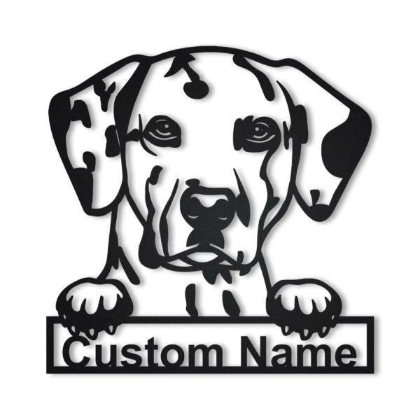 Dalmatian Dog Personalized Metal Wall Decor, Cut Metal Sign, Metal Wall Art, Metal House Sign, Metal Laser Cut Metal Signs Custom Gift Ideas