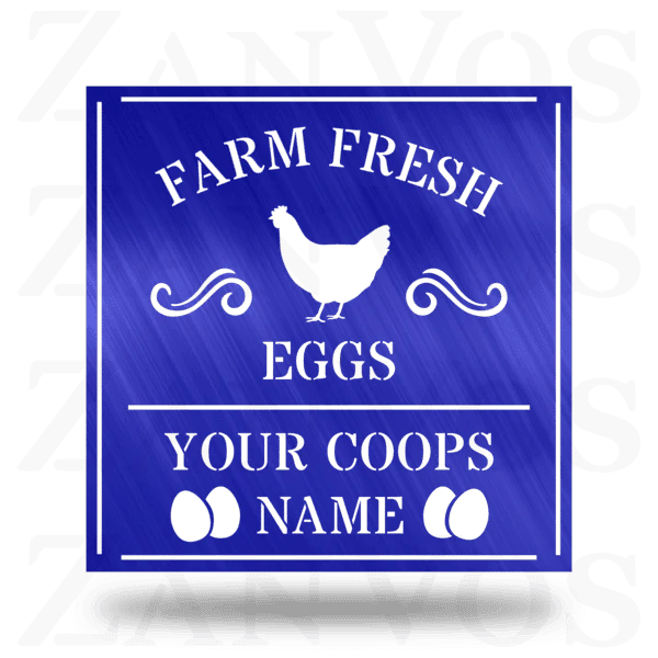 Farm Fresh Eggs Monogram Customized Metal Signs, Custom Metal Sign, Custom Signs, Metal Sign, Metal Laser Cut Metal Signs Custom Gift Ideas