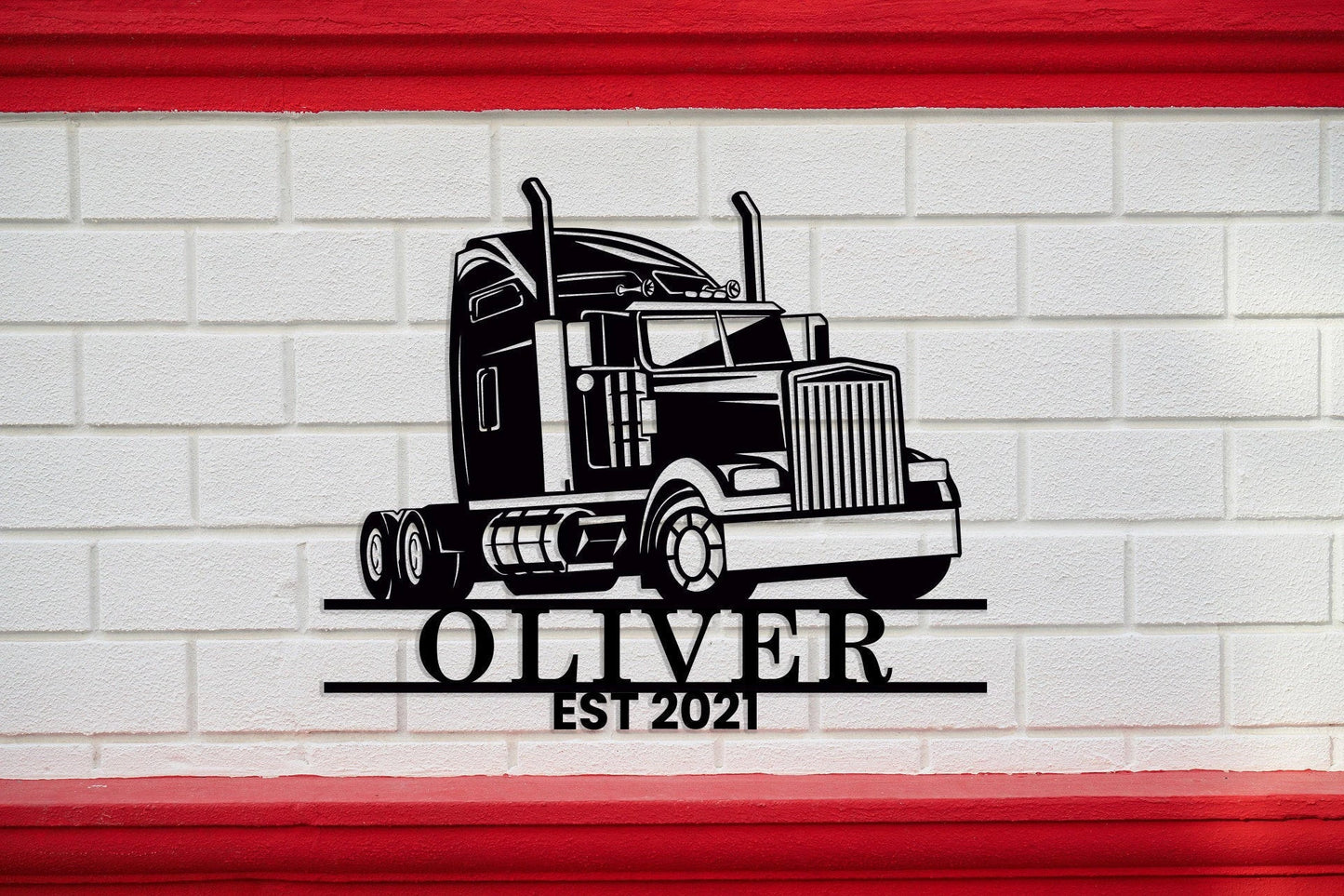 Trucker, Customized Metal Trucker Sign, Sign For Truck Driver, Trucker Sign, Personalized Sign, Custom Metal Sign, Personalized Gift For Him Laser Cut Metal Signs Custom Gift Ideas