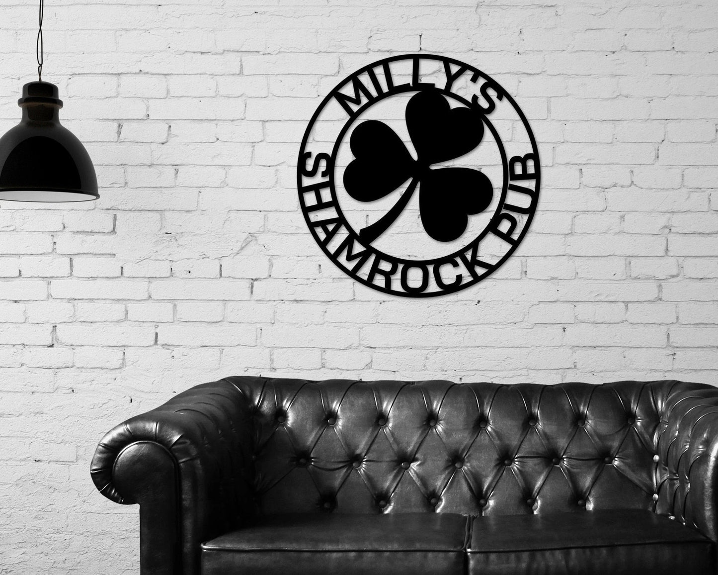 Irish Pub Sign, Personalized Irish Bar Sign, St. Patrick's Day Decor, Irish Sign, Bar Sign, Personalized Sign, Irish Bar Sign, Shamrocks Laser Cut Metal Signs Custom Gift Ideas