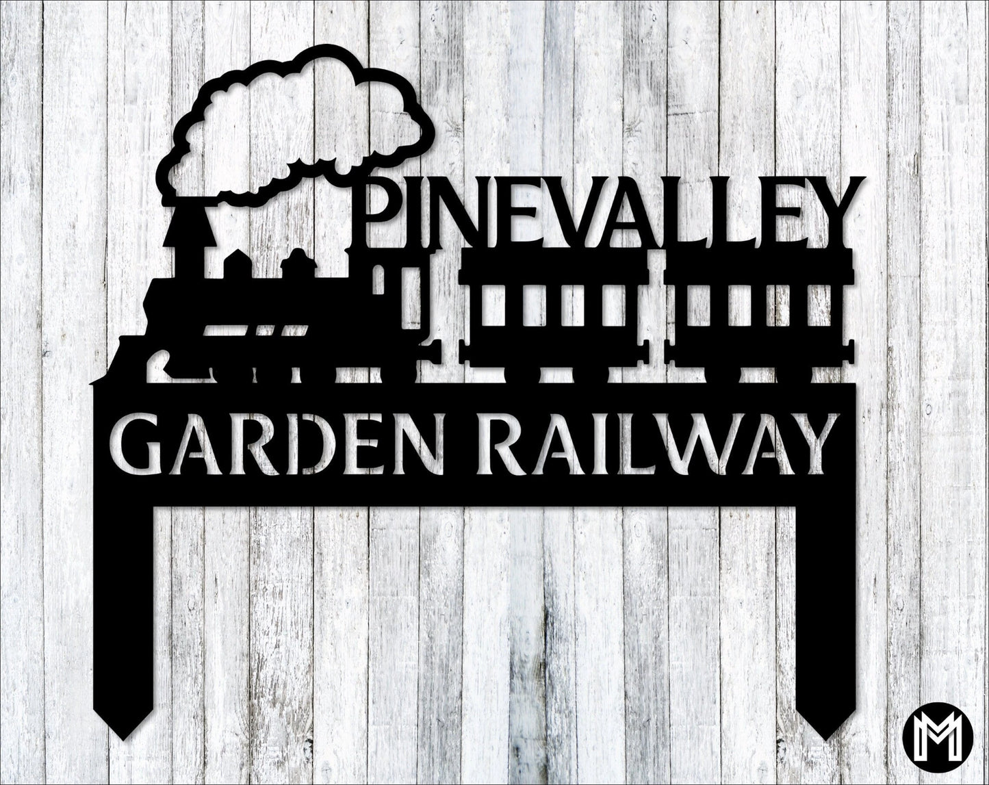 Garden Railroad Sign, Custom Train Signs, Model Train Lover Gift, Yard Sign, Garden Railroad Decor, Garden Railway Sign, Personalized Laser Cut Metal Signs Custom Gift Ideas