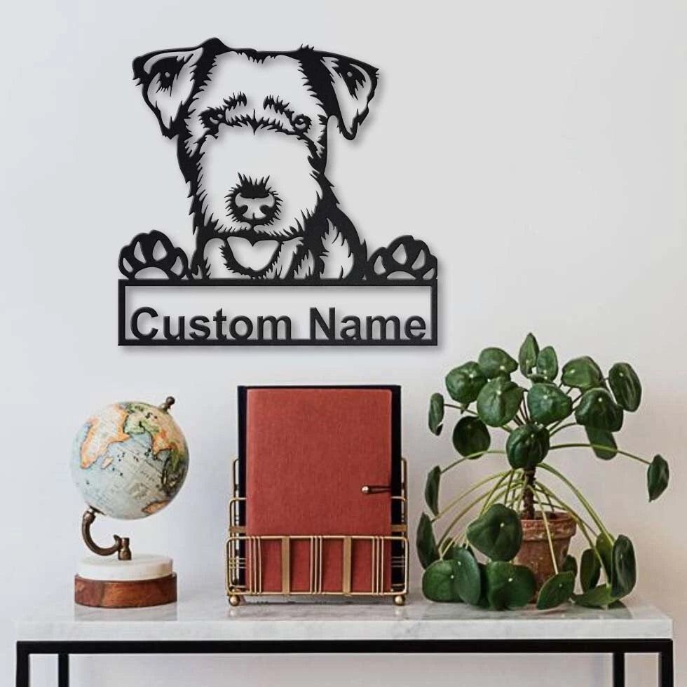 Personalized Lakeland Terrier Dog Metal Sign Art, Custom Lakeland Terrier Dog Metal Sign, Birthday Gift, Animal Funny, Father's Day Gift, Laser Cut Metal Signs Custom Gift Ideas