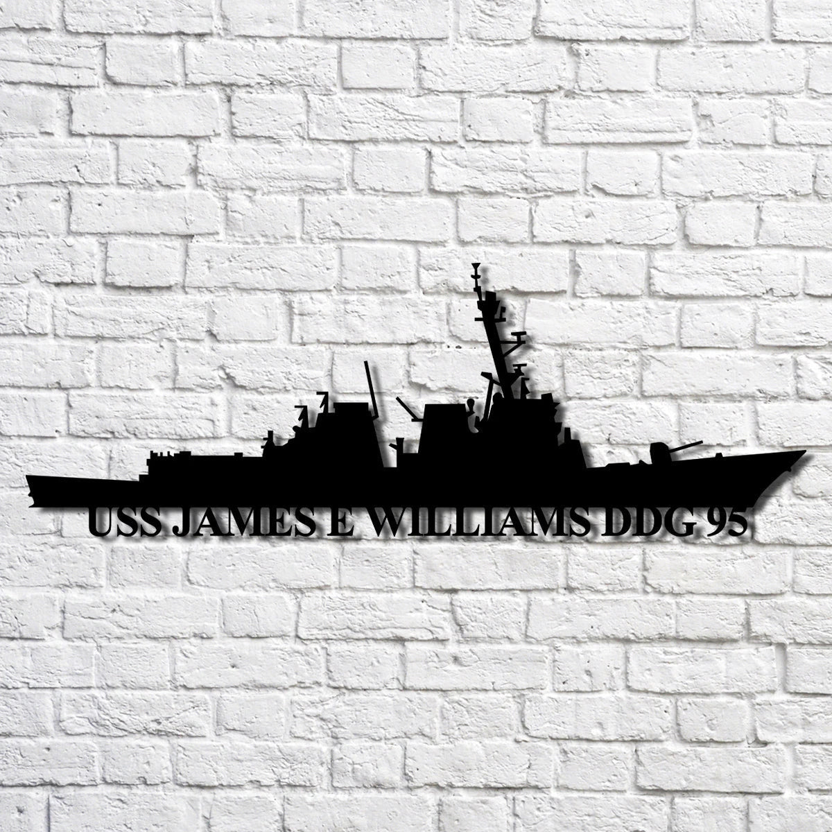 Uss James E Williams (ddg 95) Navy Ship Metal Art, Custom Us Navy Ship Cut Metal Sign, Gift For Navy Veteran, Navy Ships Silhouette Metal Art, Navy Home Decor Laser Cut Metal Signs Custom Gift Ideas