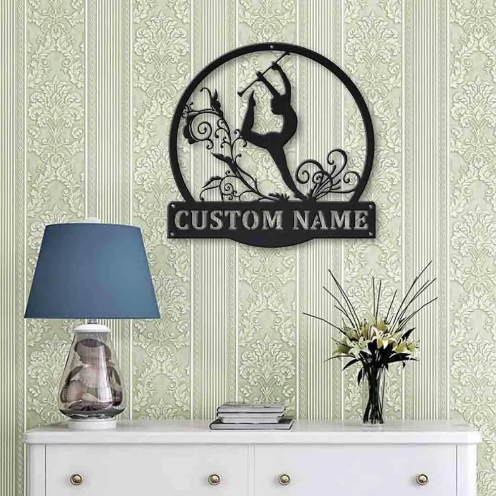 Personalized Baton Twirling Monogram Metal Sign Art, Custom Baton Twirling Metal Sign, Hobbie Gifts, Sport Gift, Birthday Gift Laser Cut Metal Signs Custom Gift Ideas