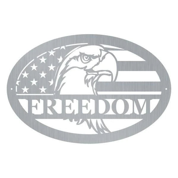 Eagle Freedom Customized Metal Signs, Custom Metal Sign, Custom Signs, Metal Sign, Metal Laser Cut Metal Signs Custom Gift Ideas