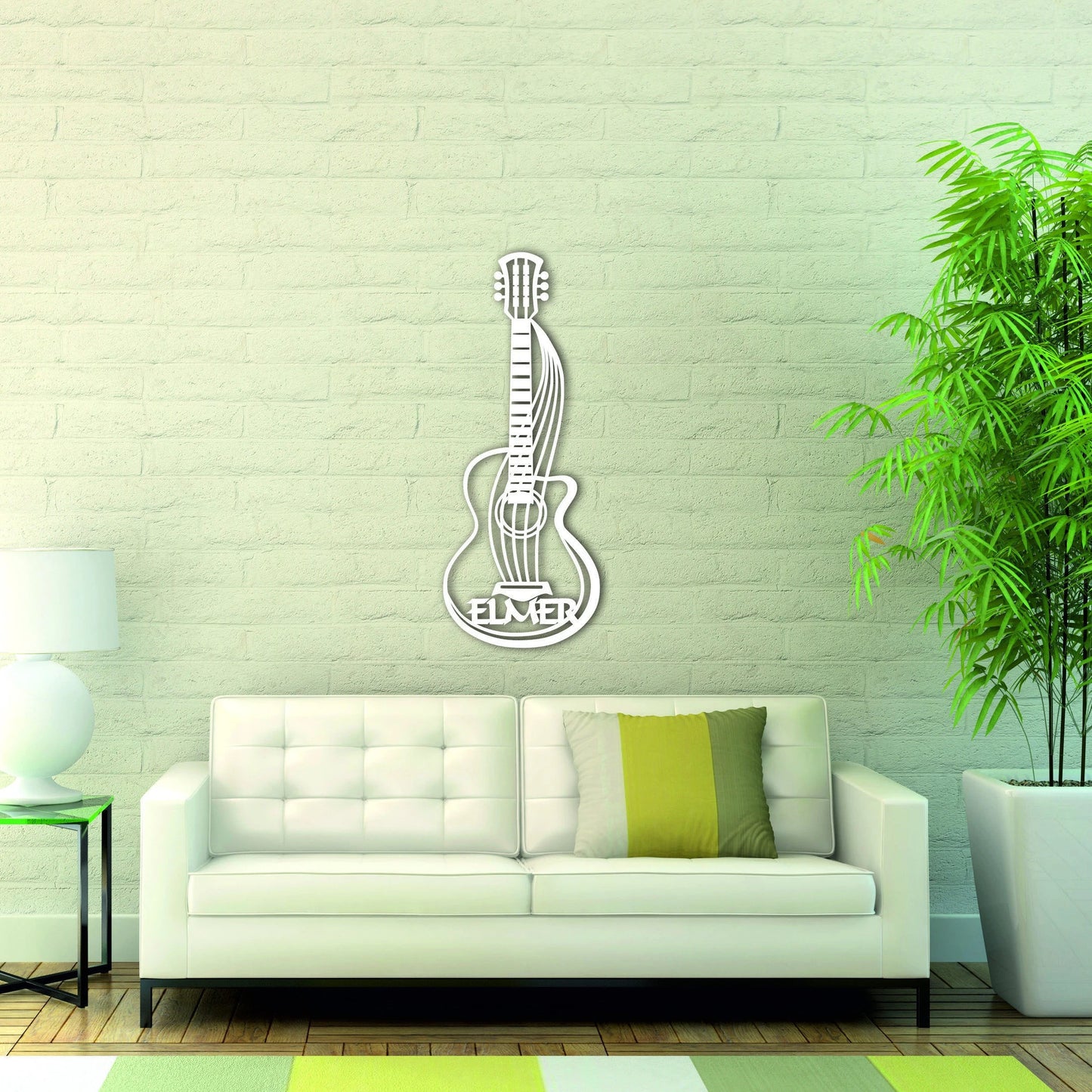 Personalized Metal Guitar Name Sign, Acoustic Guitar Sign, Acoustic Name Sign, Bass Name Sign, Music Name Art, Musician Wall Art Laser Cut Metal Signs Custom Gift Ideas