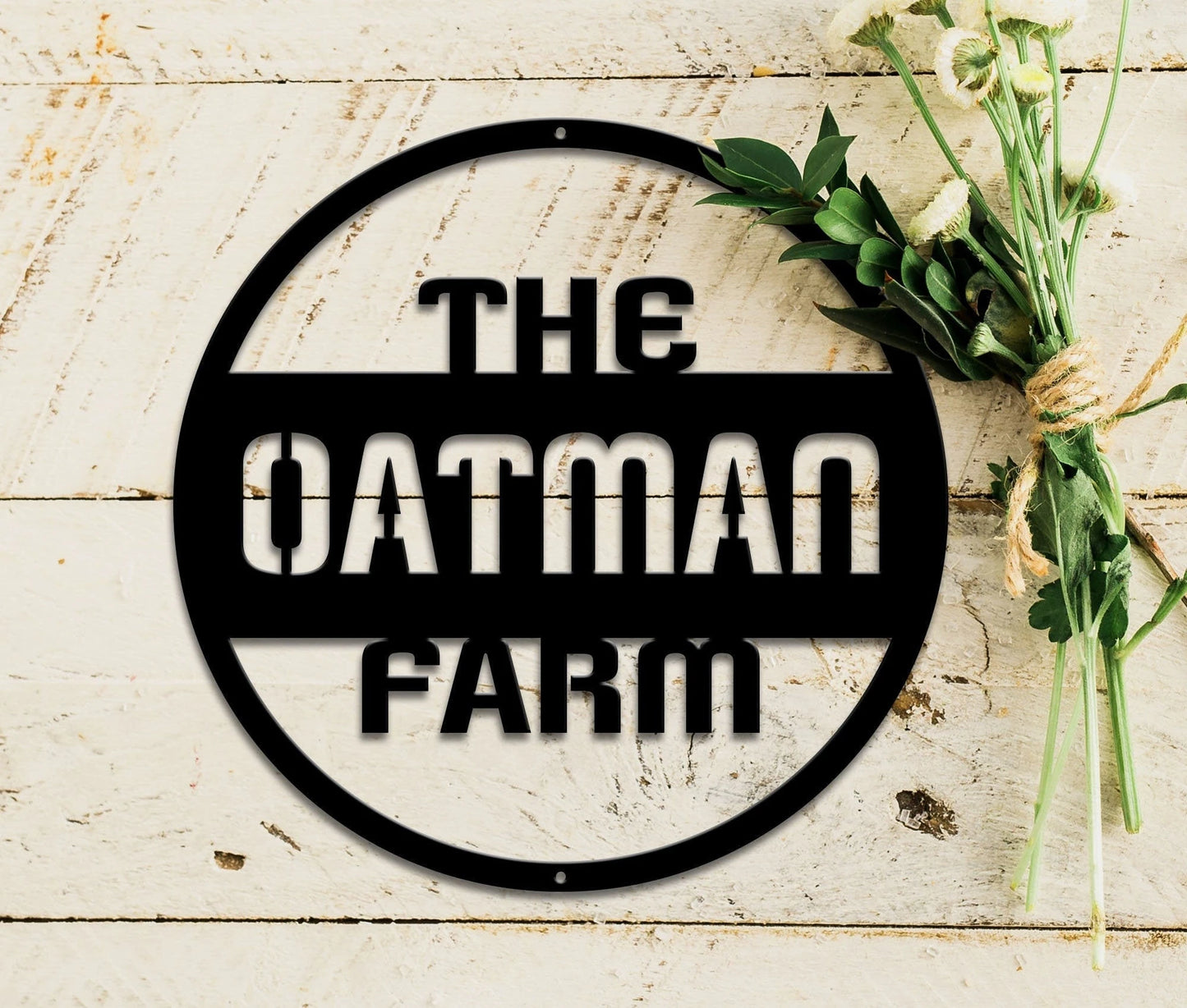 Hanging Farm Sign Fathers Day Gift, Custom Metal Sign, Personalized Family Name Sign, Wedding Gift, Homestead, Farmhouse Decor, Gift For Him, Laser Cut Metal Signs Custom Gift Ideas