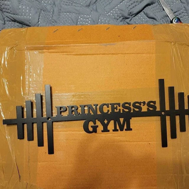 Personalized Gym Sign, Custom Metal Gym Sign, Home Gym Sign, Cross Fit Sig, Gym Barbell Dumbbell, Custom Gym Dumbbell Cut MetalSigns Laser Cut Metal Signs Custom Gift Ideas