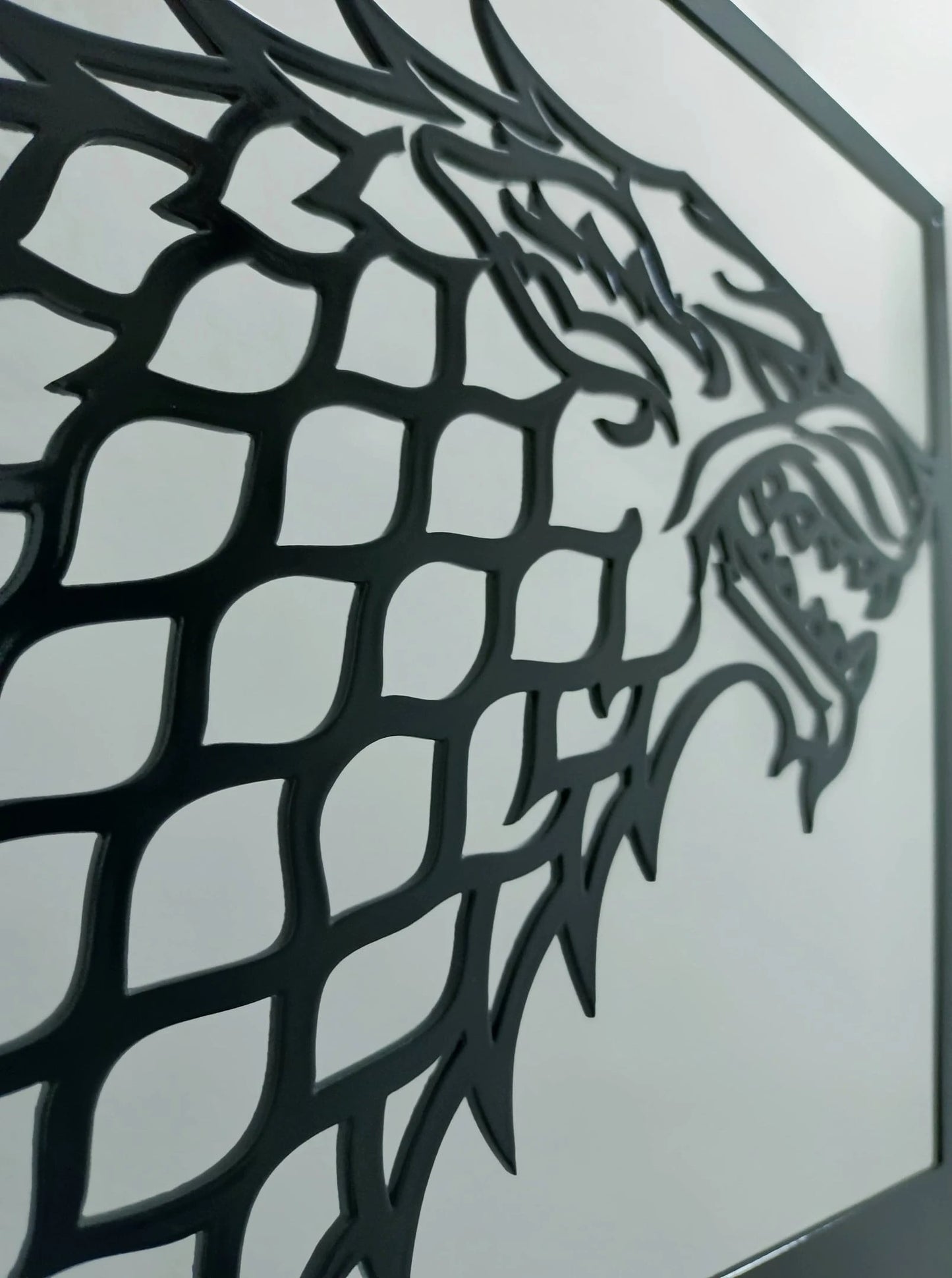 Metal Wall Art Game Of Thronesstark Black Design, Metal Art, Wall Art, Wall Decor, Metal Decor Love, Unique Giftwall Decor Laser Cut Metal Signs Custom Gift Ideas