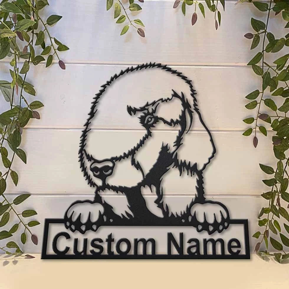 Personalized Bedlington Terrier Dog Metal Sign Art, Custom Bedlington Terrier Dog Metal Sign, Dog Gift, Animal Funny, Birthday Gift, Laser Cut Metal Signs Custom Gift Ideas