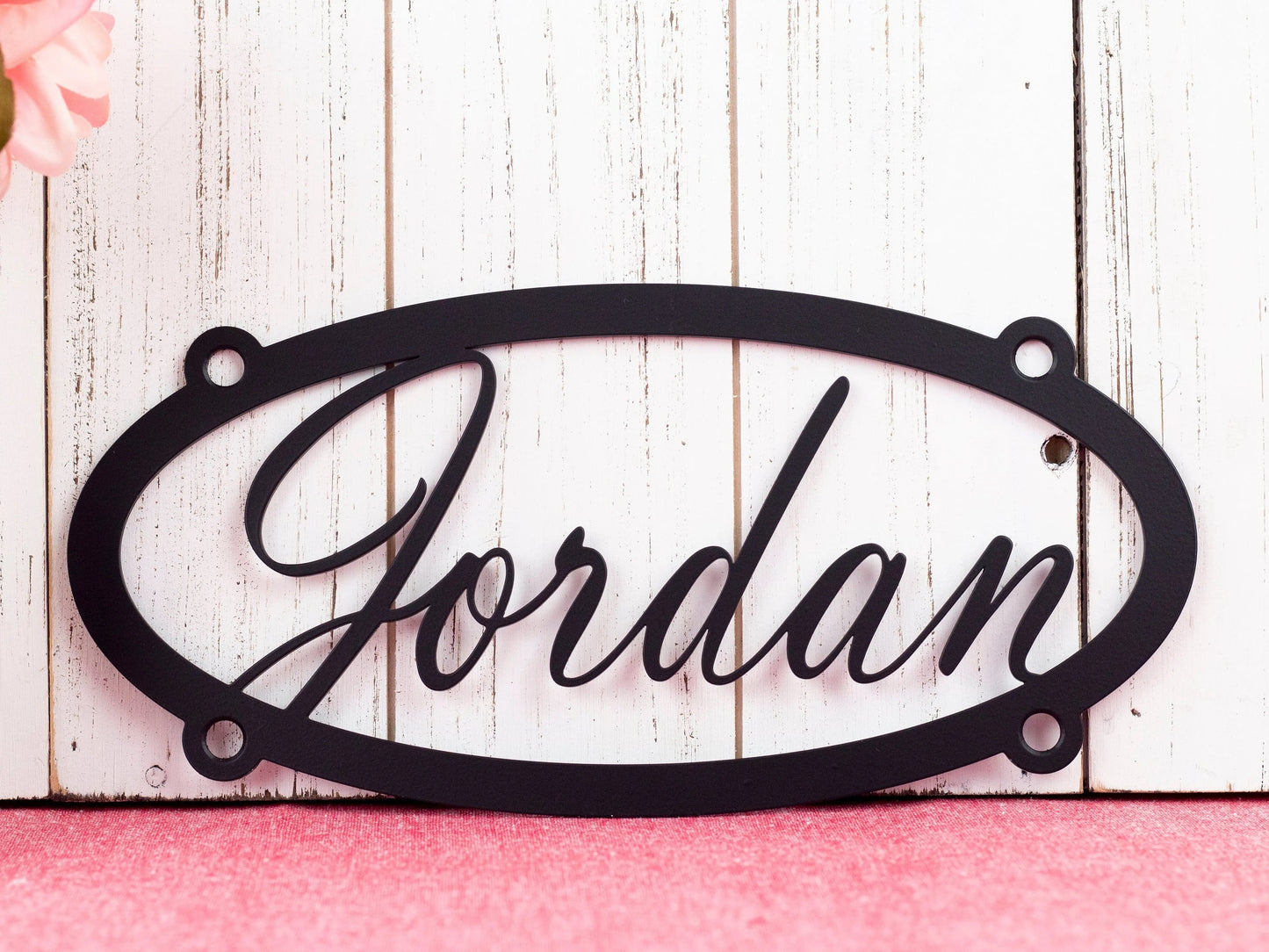 Custom Sign Metal Name Wall Art, Metal Name Sign, Metal Wall Art, Custom Sign Outdoor, Personalized Sign, Matte Black Shown, 1h, Laser Cut Metal Signs Custom Gift Ideas