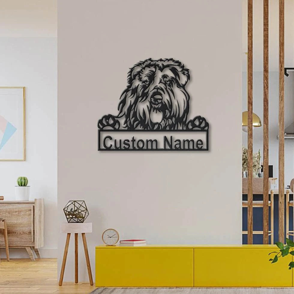 Personalized Bouvier Des Flandres Dog Metal Sign Art, Custom Bouvier Des Flandres Dog Metal Sign, Dog Gift, Birthday Gift, Animal Funny, Laser Cut Metal Signs Custom Gift Ideas