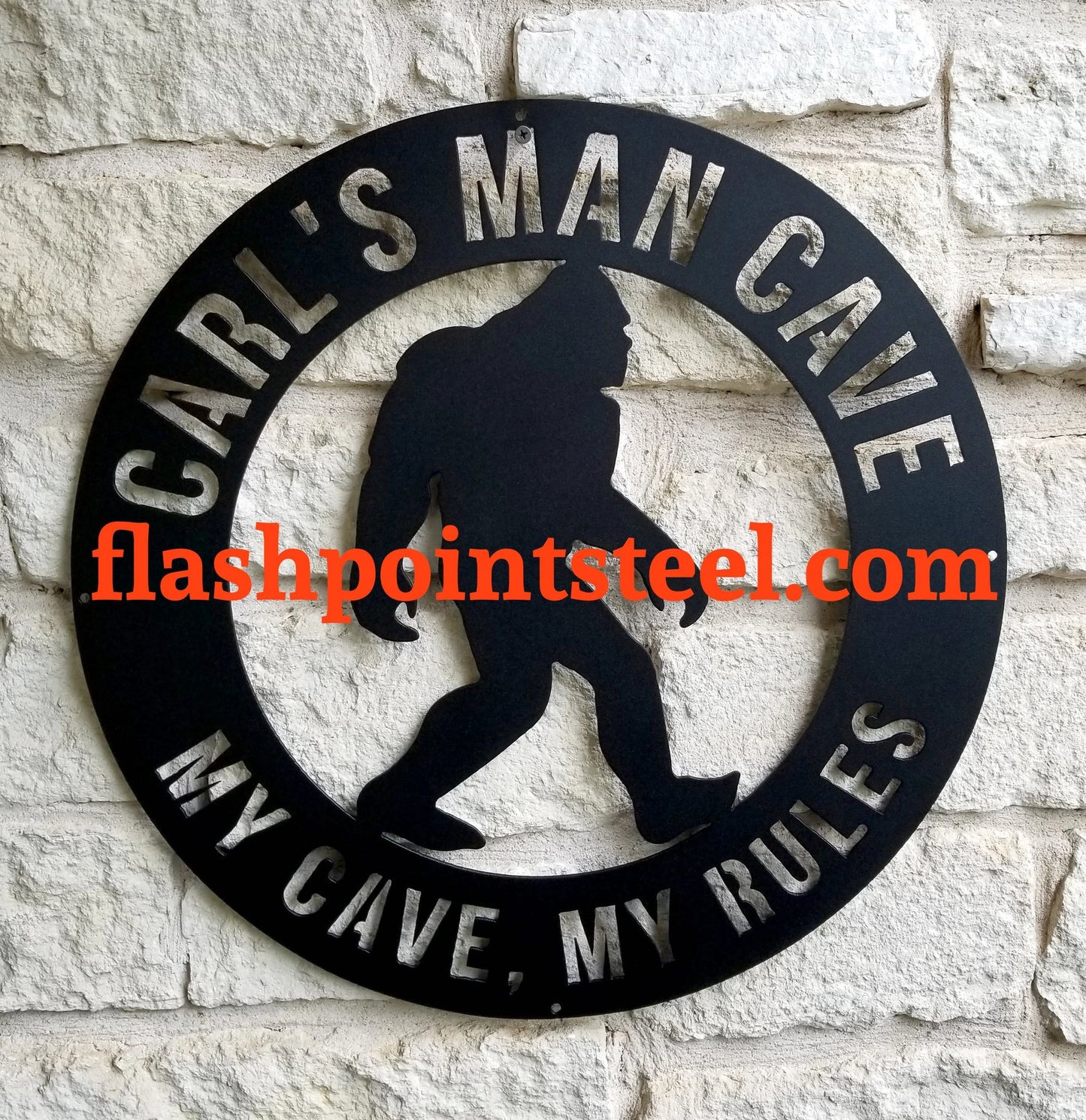 Sasquatch Sign, Bigfoot Metal Sign, Gate Sign, Custom, Entrance Sign, Personalized, Established, Plasma Cut Steel Sign, Metal Art, Man Cave Laser Cut Metal Signs Custom Gift Ideas