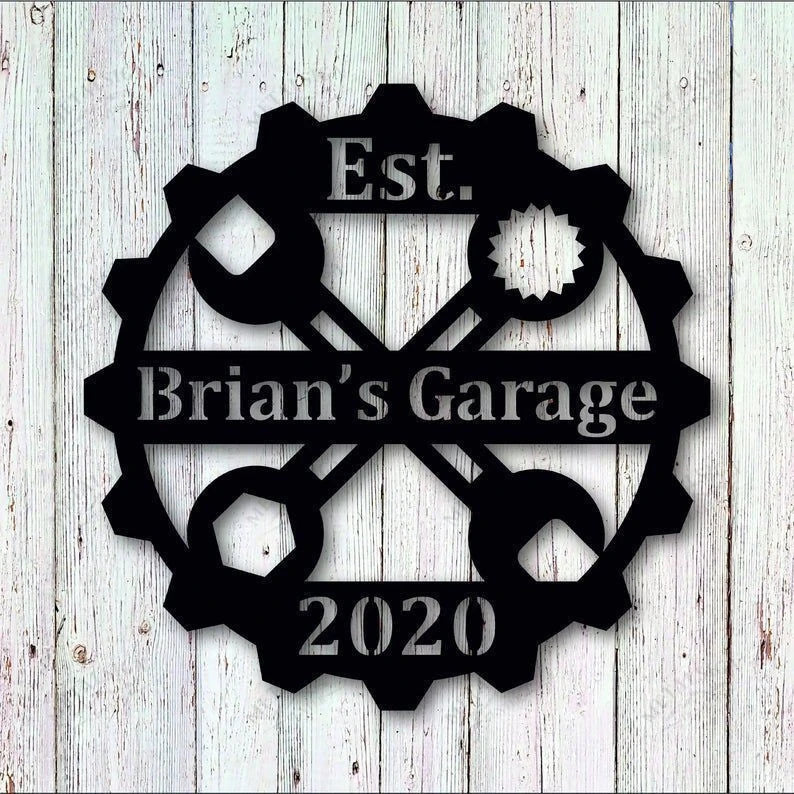 Personalized Metal Garage Metal Sign, Cut Metal Sign, Metal Wall Art, Metal House Sign Laser Cut Metal Signs Custom Gift Ideas