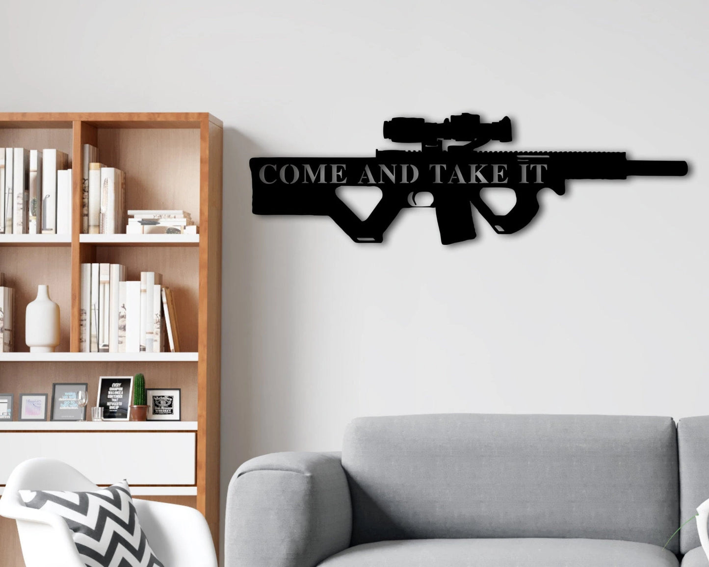 Personalized Gun Name Sign, Gun Owner Gift, Armory Decor, 2nd Amendment Gift, Veteran Gift, Father's Day Gift, Hunting Gift, Ar15 Laser Cut Metal Signs Custom Gift Ideas