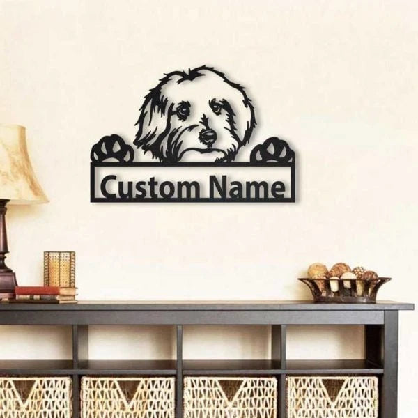 Maltese Personalized Metal Wall Decor, Cut Metal Sign, Metal Wall Art, Metal House Sign, Metal Laser Cut Metal Signs Custom Gift Ideas