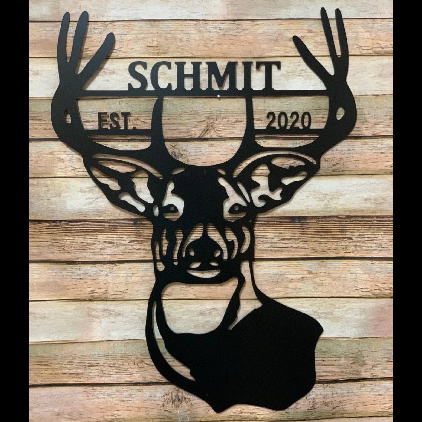 Deer Antlers Deer Head Wall Decor Deer Camp Sign Hunter Gift Personalized Hunting Gifts Antler Decor Custom Family Name Laser Cut Metal Signs Custom Gift Ideas