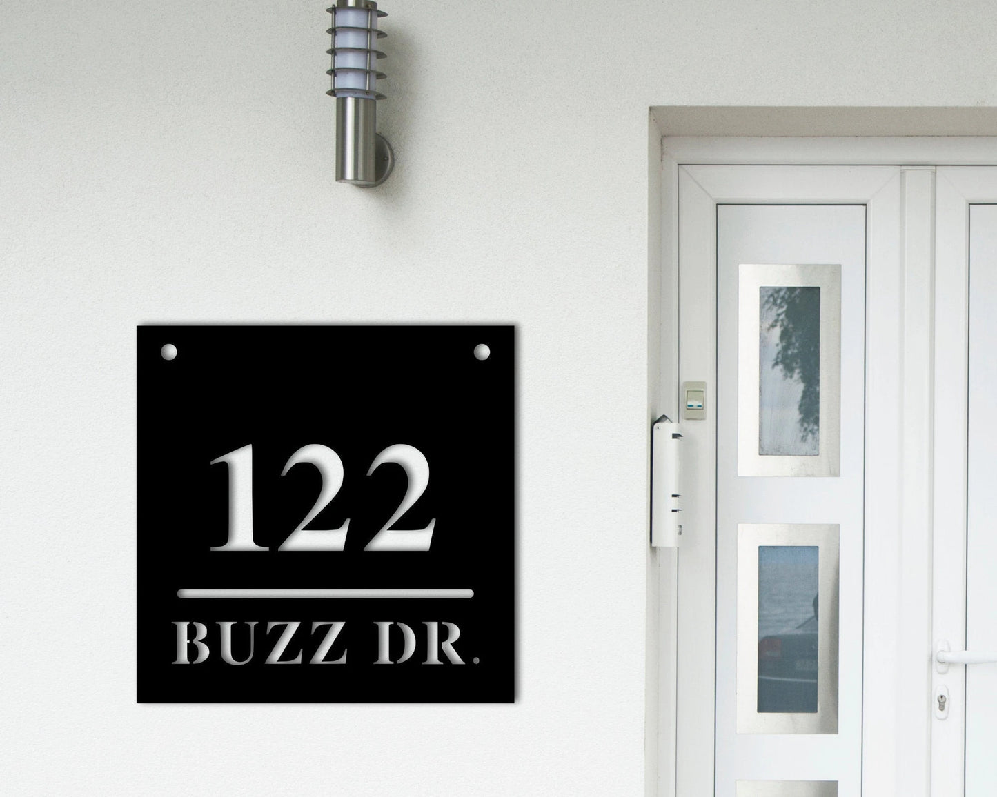 Personalized Metal Address Sign, Modern Address Sign, Metal House Numbers, Address Plaque, House Warming Gift, Minimalist Address Sign, Laser Cut Metal Signs Custom Gift Ideas