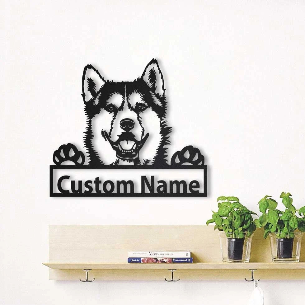 Personalized Siberian Husky Dog Metal Sign Art, Custom Siberian Husky Dog Metal Sign, Dog Gifts Funny, Dog Gift, Animal Custom, Laser Cut Metal Signs Custom Gift Ideas
