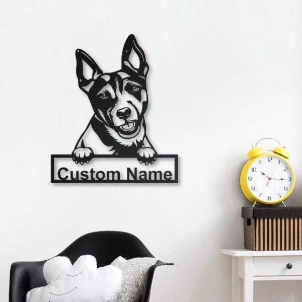 Rat Terrier Dog Personalized Metal Wall Decor, Cut Metal Sign, Metal Wall Art, Metal House Sign, Metal Laser Cut Metal Signs Custom Gift Ideas