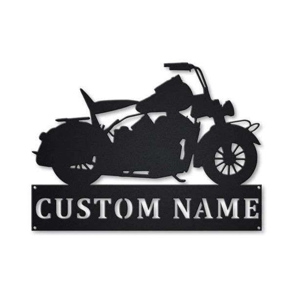 Motorcycle Personalized Metal Wall Decor Ii, Cut Metal Sign, Metal Wall Art, Metal House Sign, Metal Laser Cut Metal Signs Custom Gift Ideas