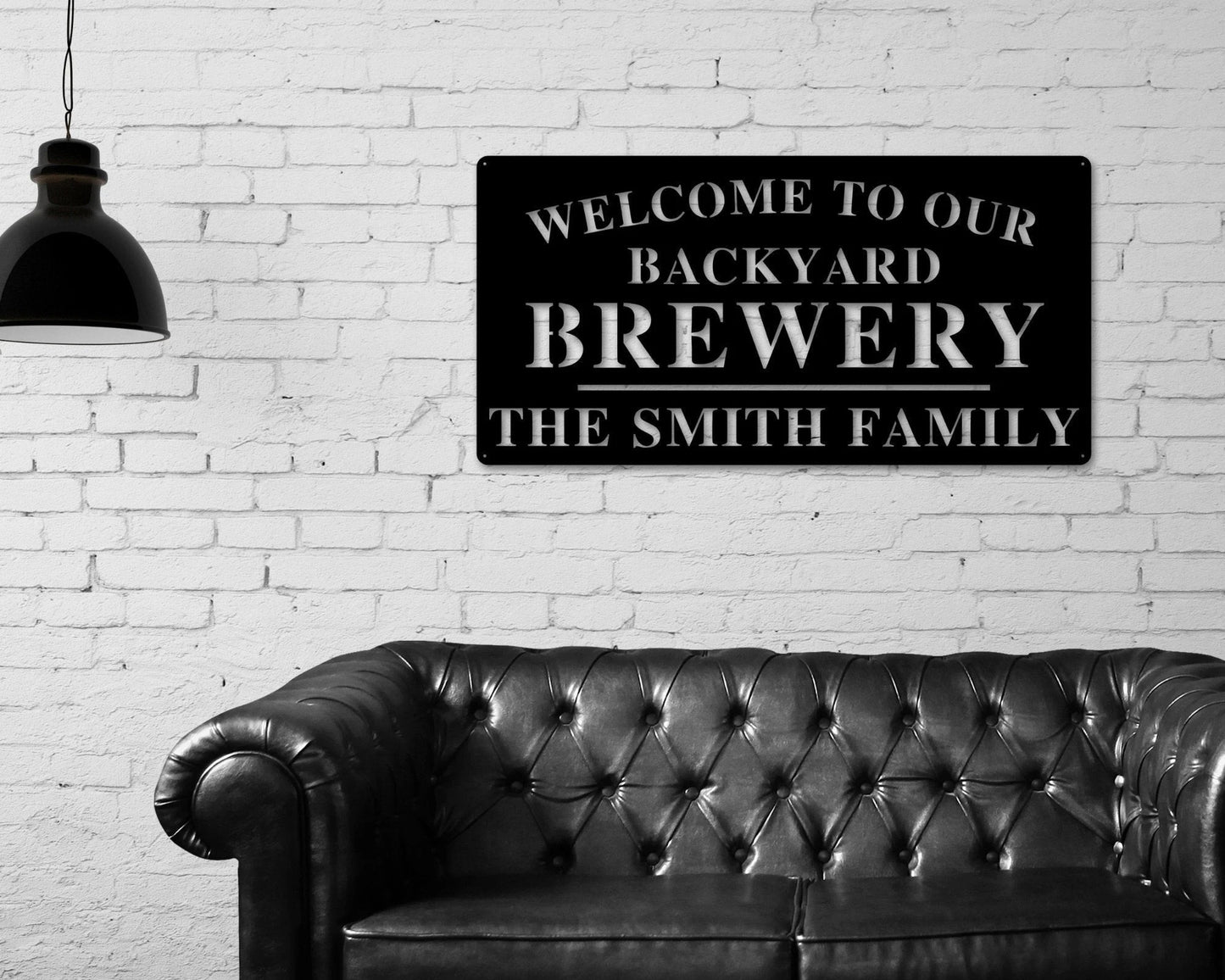 Welcome To Our Backyard Brewery Sign, Personalized Brewery Sign, Home Brewery Sign, Backyard Decor, Welcome Sign, Personalized Sign, Metal Laser Cut Metal Signs Custom Gift Ideas