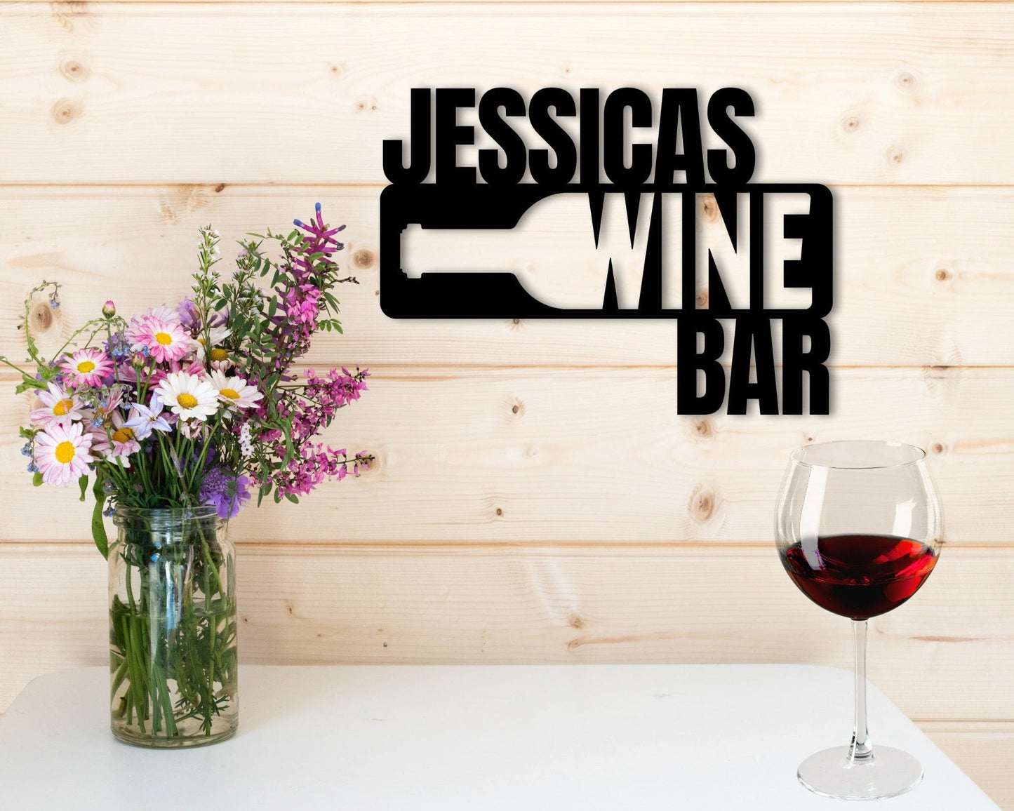 Personalized Bar Sign, Wine Decor, Wine Bar Sign, Mother's Day Gift, Wine Gifts, Wine Sign, Wine Bar Metal Wall Sign, Wine Glass Home Decor, Laser Cut Metal Signs Custom Gift Ideas