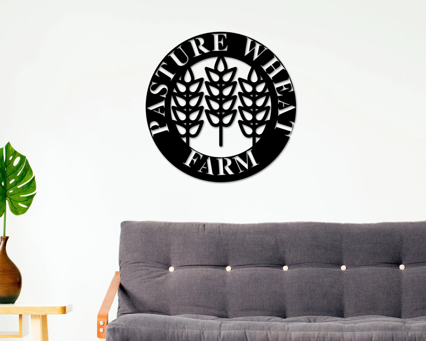 Wheat Field Custom Sign, Farmer Sign, Metal Farm Sign, Personalized Metal Sign, Established, Plasma Cut Steel Sign, Metal Art, Farmhouse Dec Laser Cut Metal Signs Custom Gift Ideas