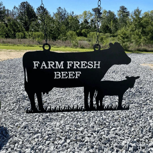 Personalized Angus Cow Farm Sign, Cut Metal Sign, Metal Wall Art, Metal House Sign Laser Cut Metal Signs Custom Gift Ideas