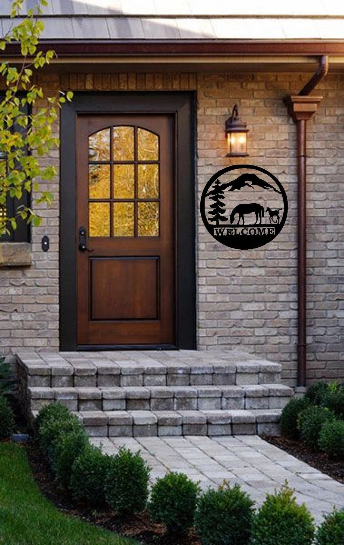 Welcome Horse Hunting Cut Metal Sign Laser Cut Metal Signs Custom Gift Ideas