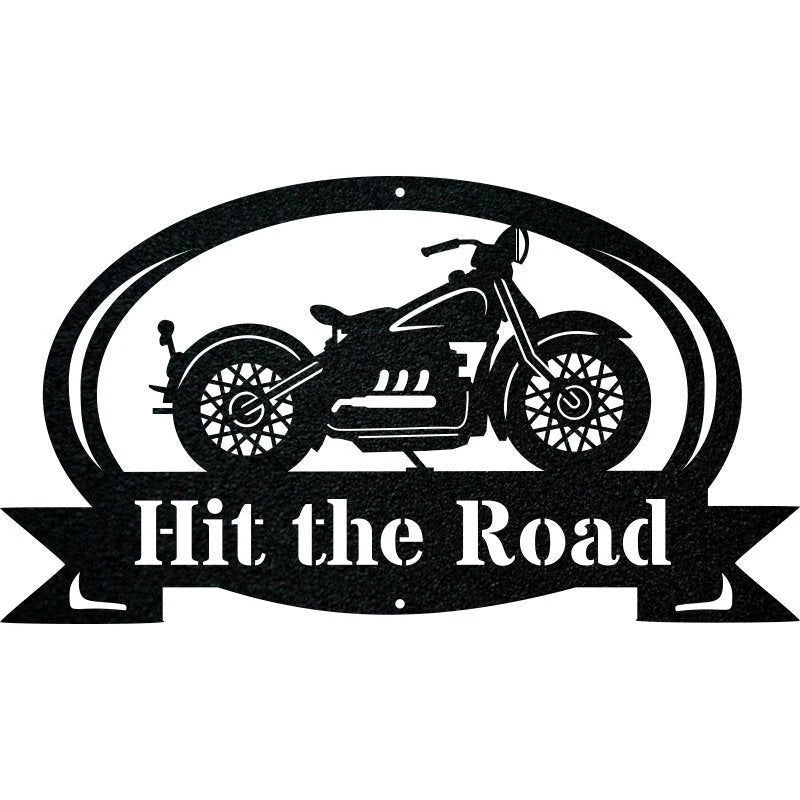 Motorcycle Metal Sign Metal Garage Sign Personalized Metal Art Steel Metal Art Fathers Day Gift Motor Bike Metal Sign Laser Cut Metal Signs Custom Gift Ideas