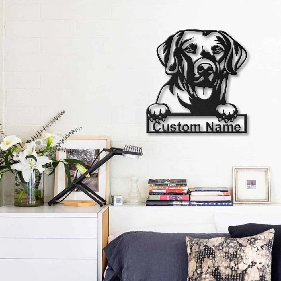 Personalized Chesapeake Bay Retriever Dog Metal Sign Art, Custom Chesapeake Bay Retriever Metal Sign, Father's Day Gift, Pets Gift, Laser Cut Metal Signs Custom Gift Ideas