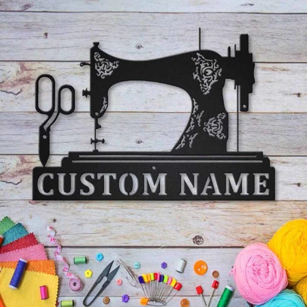 Personalized Sewing Room Metal Wall Art Decor, Cut Metal Sign, Metal Wall Art, Metal House Sign, Metal Laser Cut Metal Signs Custom Gift Ideas