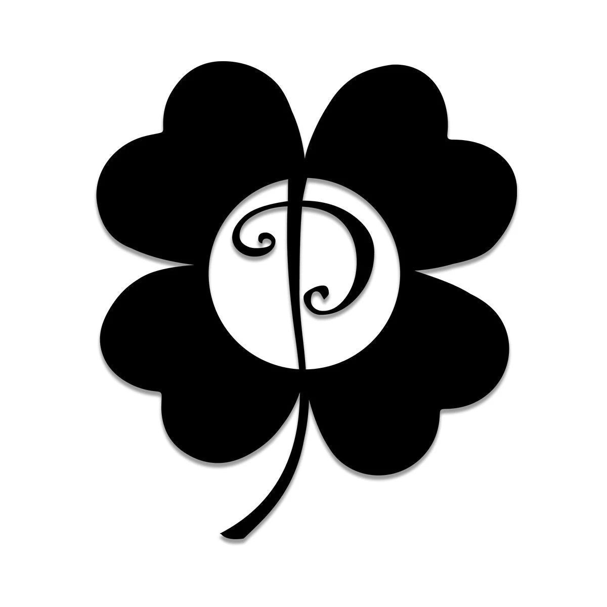 Four Leaf Clover Shamrock Irish Celtic Metal Sign, Custom Housewarming Wall Decor Gift, Metal Laser Cut Metal Signs Custom Gift Ideas