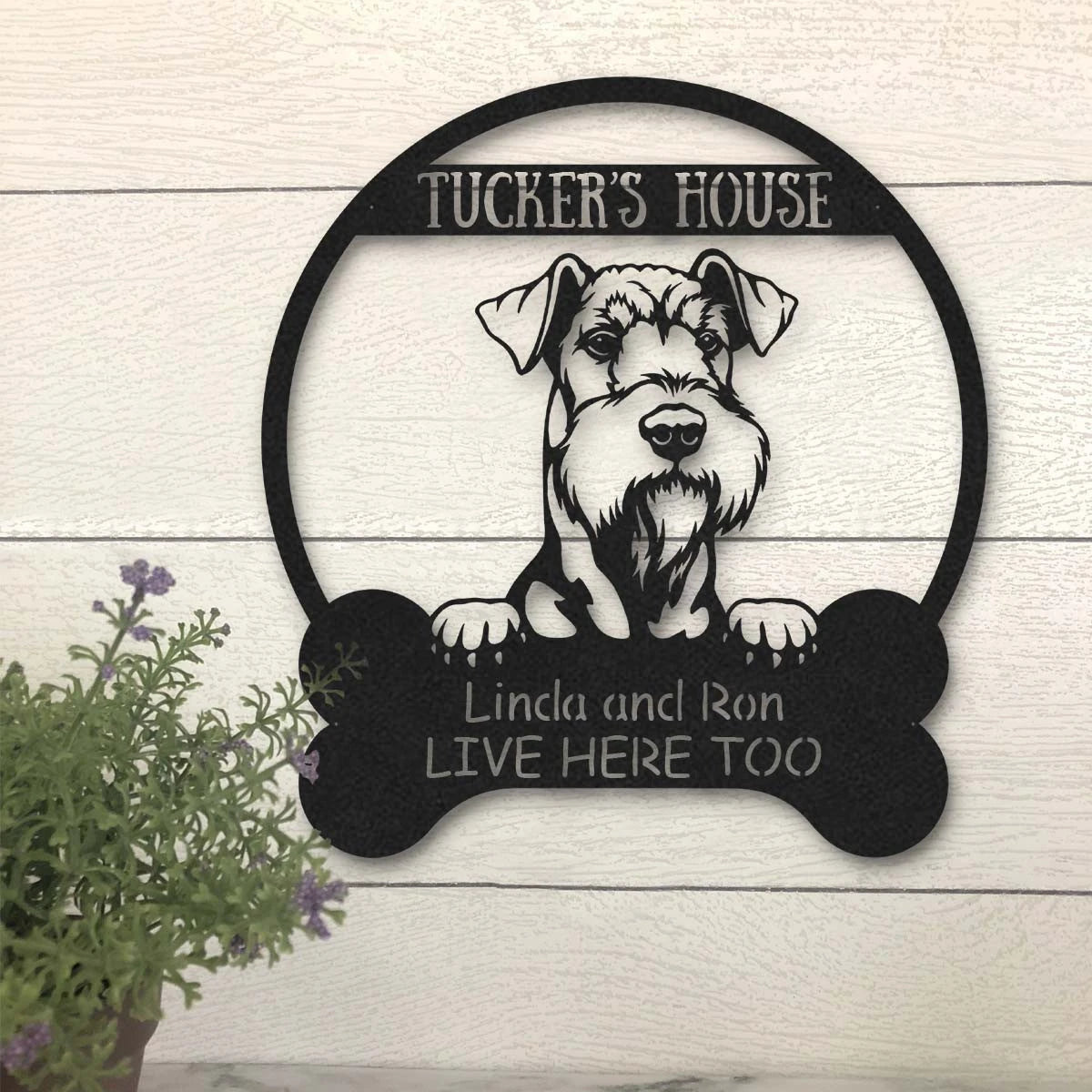 Airedale Terrier Dog Lovers Funny Personalized Metal House Sign Laser Cut Metal Signs Custom Gift Ideas