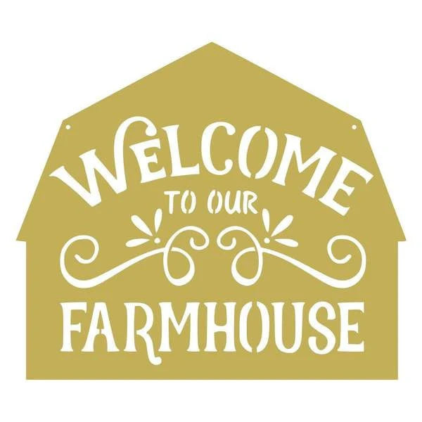 Farm House Customized Metal Signs Custom Metal Sign Custom Signs Metal Sign