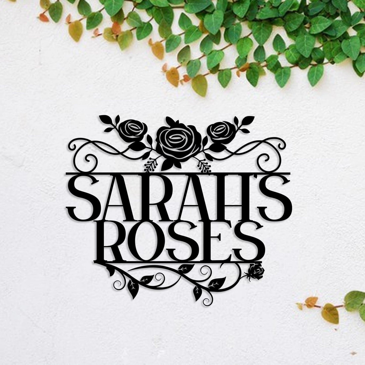 Personalized Metal Garden Sign, Home Decor, Wedding, Anniversary Art Gift For Her, Gardening Lovers, Metal Laser Cut Metal Signs Custom Gift Ideas