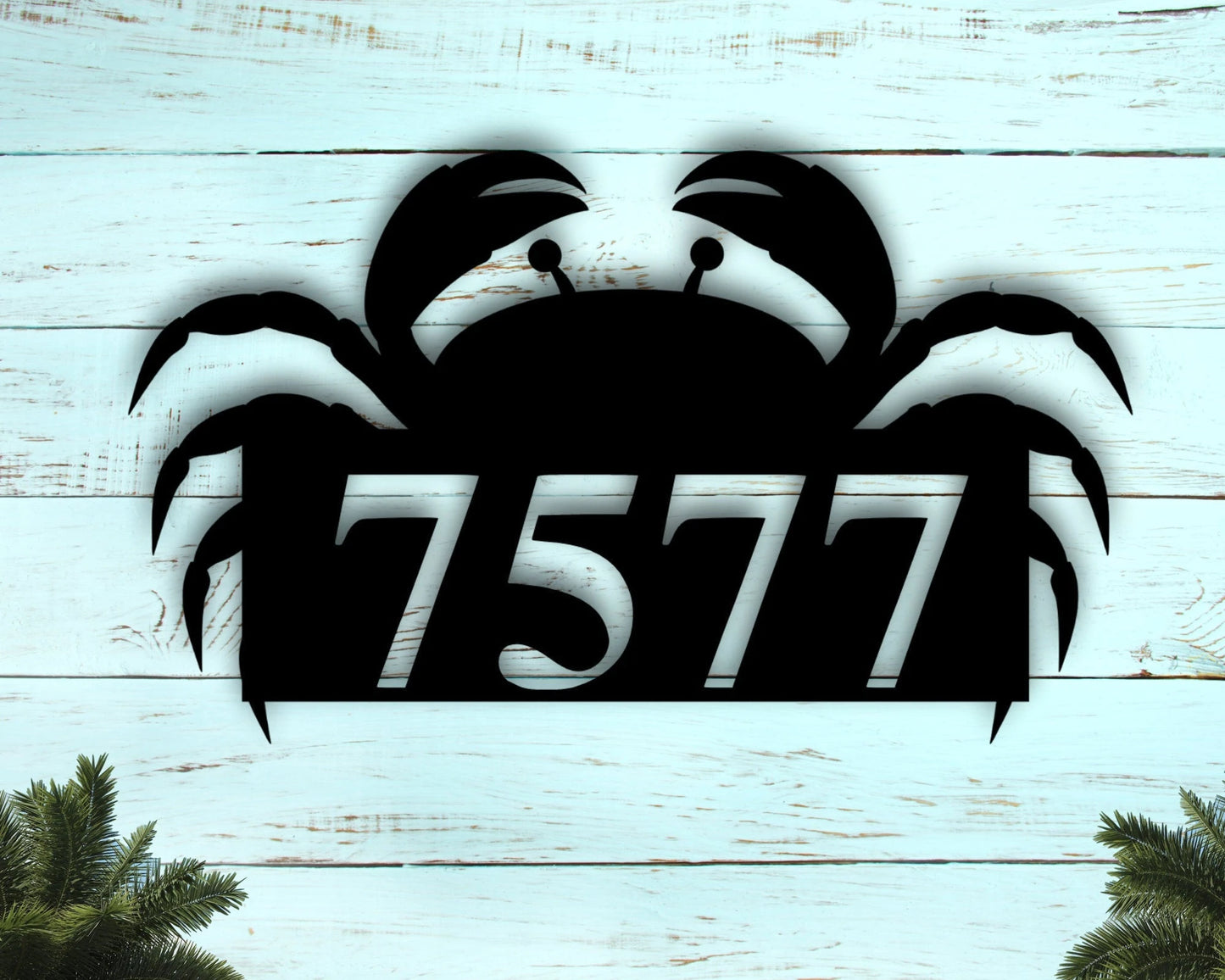 Address Sign House Numbers House Number Plaque Custom Metal Address Sign Beach House Numbers Coastal Door Number Sign Custom Address