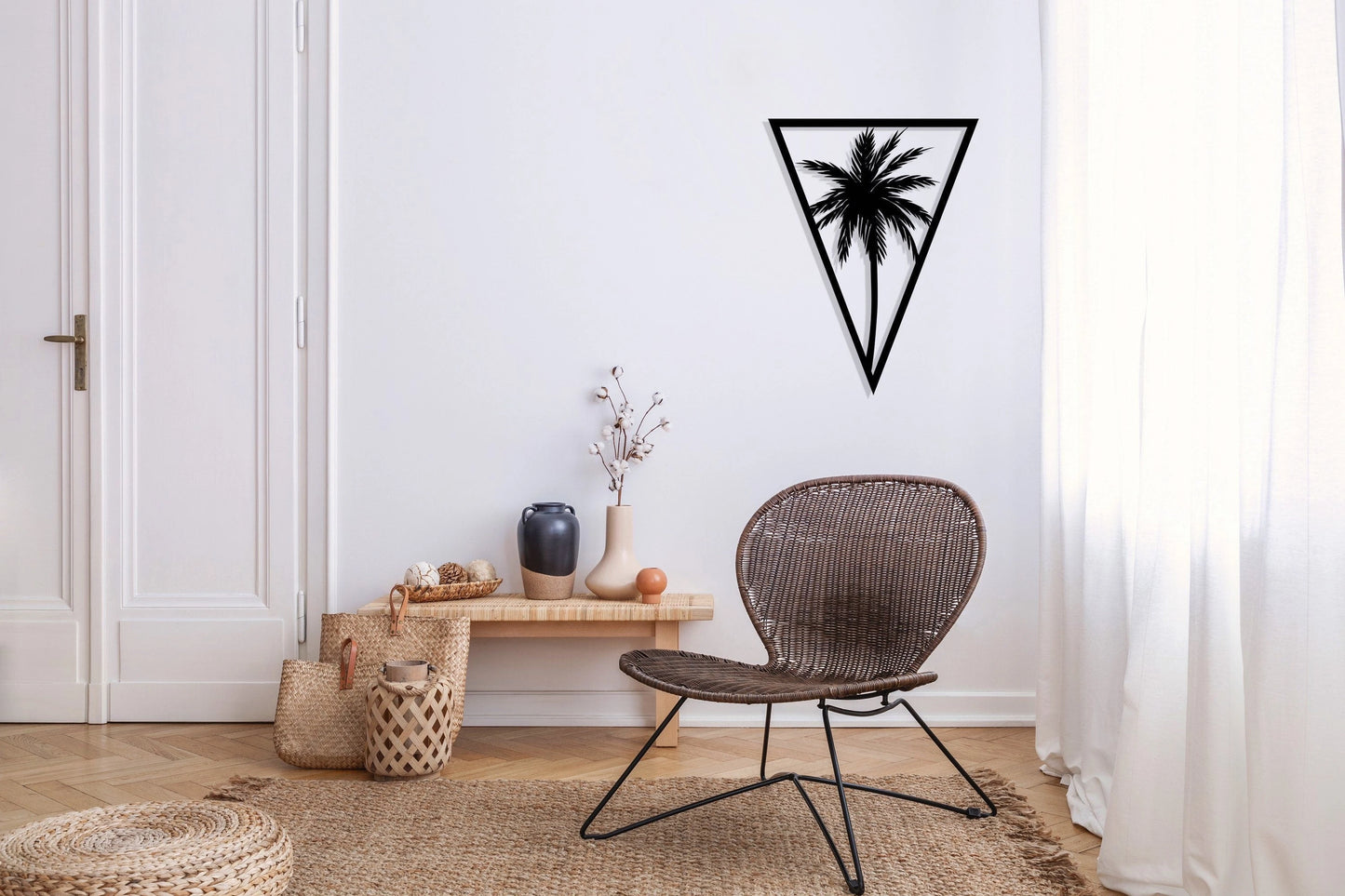Palm Tree Metal Wall Art, Metal Wall Decor, Housewarming Gift, Home Decor, Office Decor, Farmhouse Decor, Outdoor Wall Decor, Metal Laser Cut Metal Signs Custom Gift Ideas